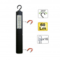 LAMPARA PORTATIL 16 LEDS TIPO MINI BATERIA RECARGABLE